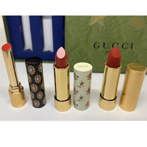GUCCI GOLDIEβRED LIPSTICK TRIO β BRAND NEW & SEALED - Picture 5 of 16